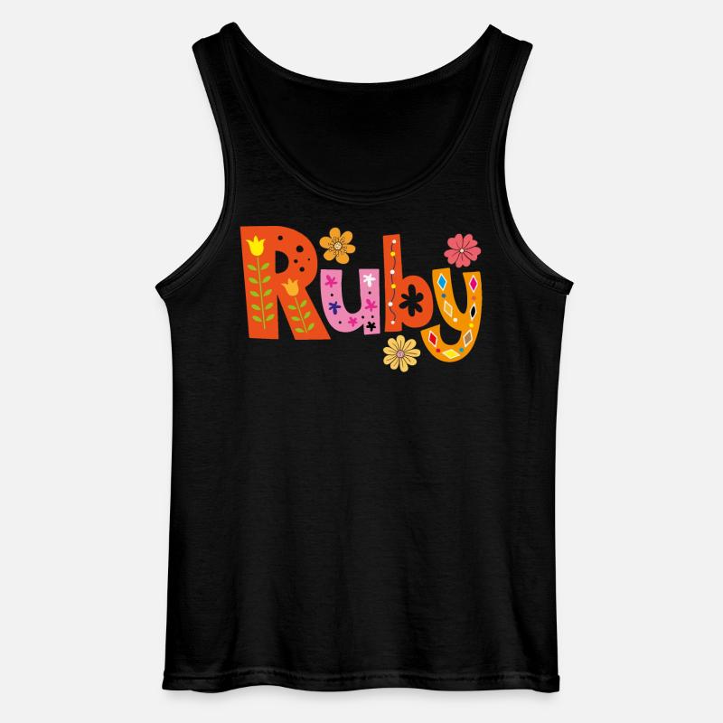 Personalisierter Ruby-Name - Gildan Männer Tank Top - Schwarz