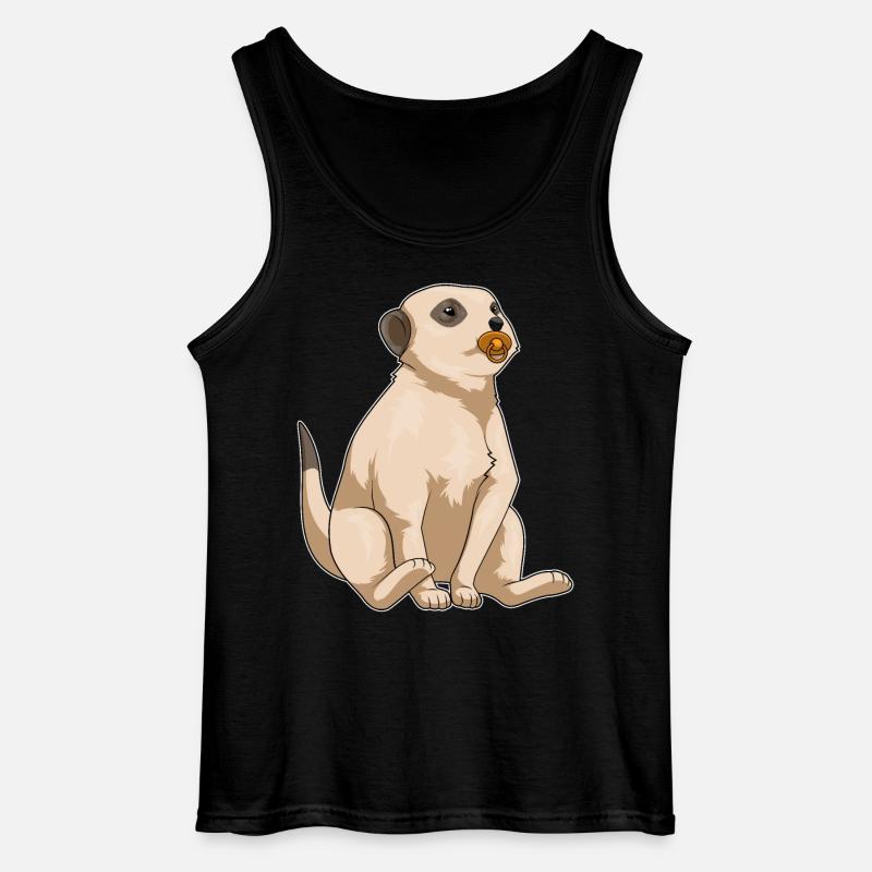 Erdmännchen Baby Schnuller - Gildan Männer Tank Top - Schwarz