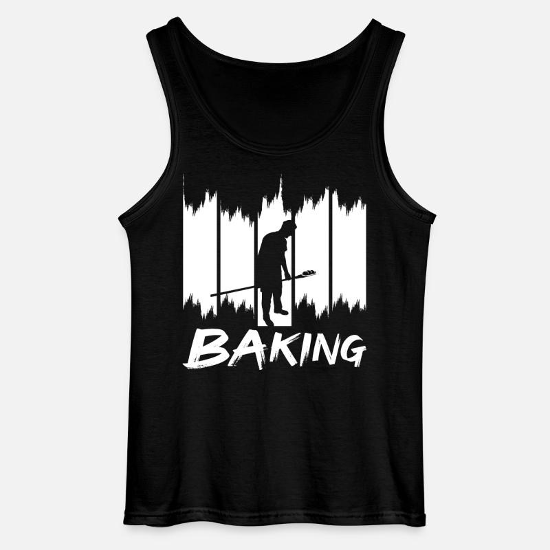 Lustiges Backen - Gildan Männer Tank Top - Schwarz