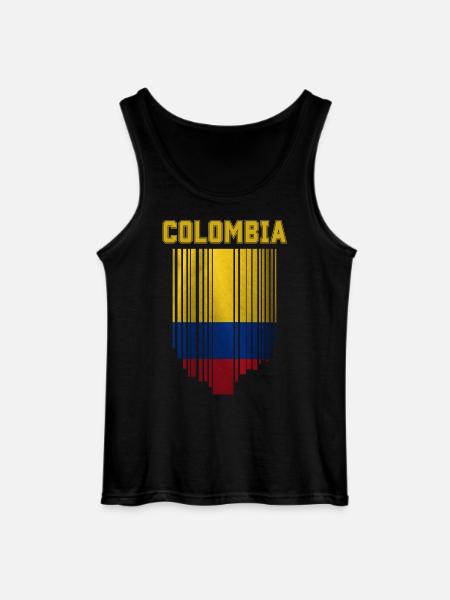 Flag of Colombia, Colombian pride - Gildan Men’s Tank Top - black