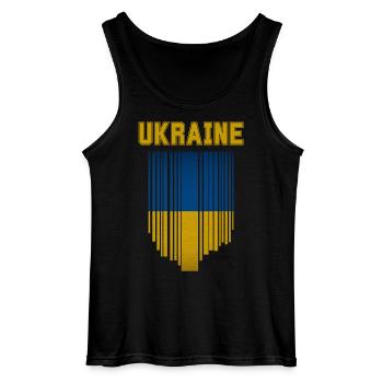 Drapeau ukrainien, fierté ukrainienne - Débardeur Gildan Homme - noir - Devant - AI Model Male 185 dark (185cm)