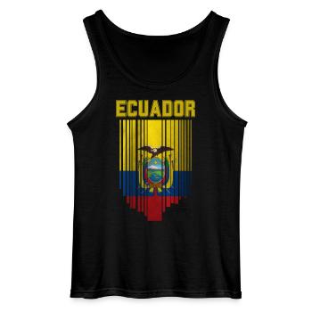 Flagge von Ecuador, ecuadorianischer Stolz - Gildan Männer Tank Top - Schwarz - Vorne - AI Model Male 185 dark (185cm)