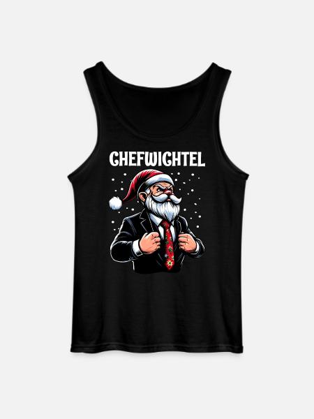 Chefwichtel Weihnachts Gnome - Gildan Männer Tank Top - Schwarz