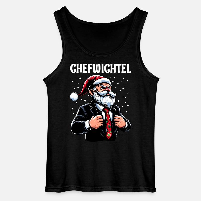 Gnome de Noël en chef - Débardeur Gildan Homme - noir