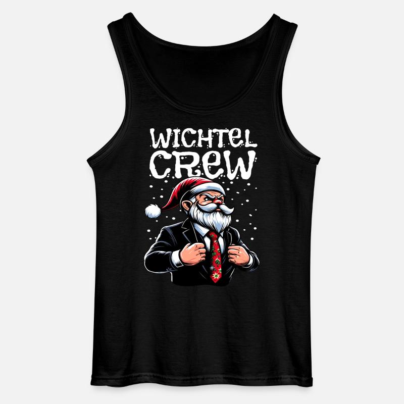 Wichtel Crew Weihnachts Gnome - Gildan Männer Tank Top - Schwarz