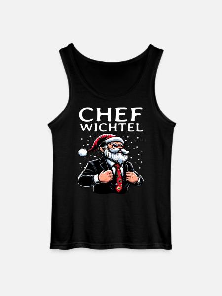 Chef Wichtel Weihnachts Gnom - Gildan Männer Tank Top - Schwarz