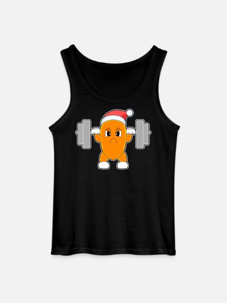 Carrot Christmas Bodybuilding - Gildan Men’s Tank Top - black