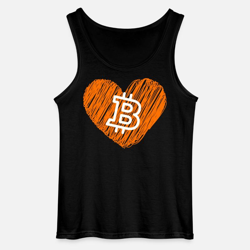 Bitcoin Crypto Cryptocurrency Splash - Gildan Männer Tank Top - Schwarz