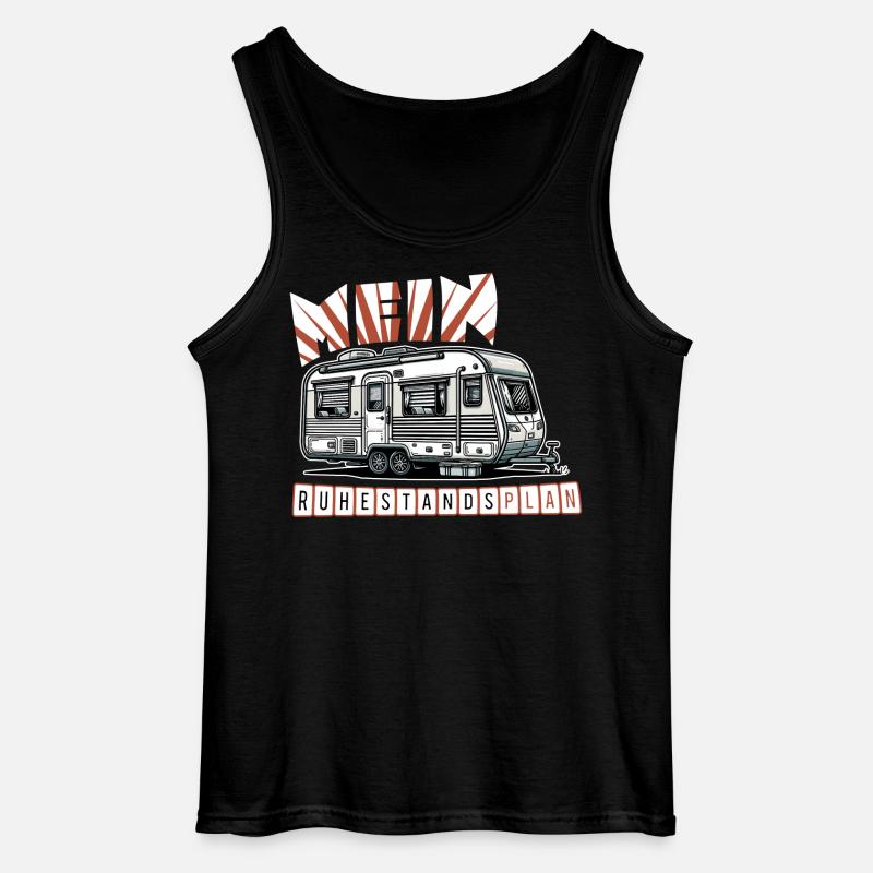 Ruhestand in Stil - Mit Wohnmobil - Gildan Männer Tank Top - Schwarz
