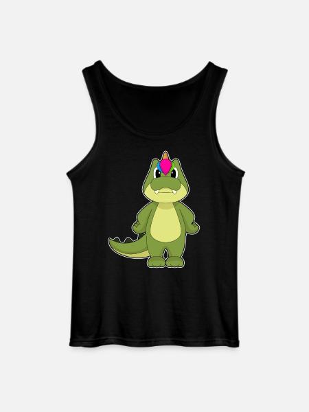 Crocodile Unicorn - Gildan Men’s Tank Top - black