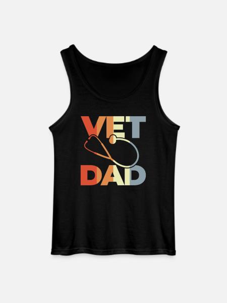 Veterinarian Dad - Gildan Men’s Tank Top - black