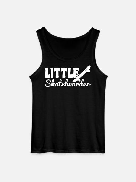 Funny little skateboarder - Gildan Men’s Tank Top - black
