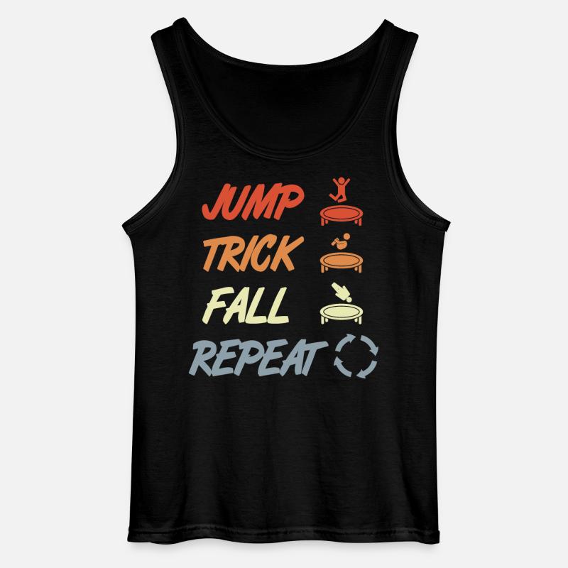 Trampoline Techniques - Gildan Men’s Tank Top - black