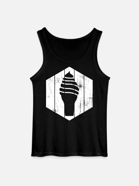 Soft ice cream - Gildan Men’s Tank Top - black