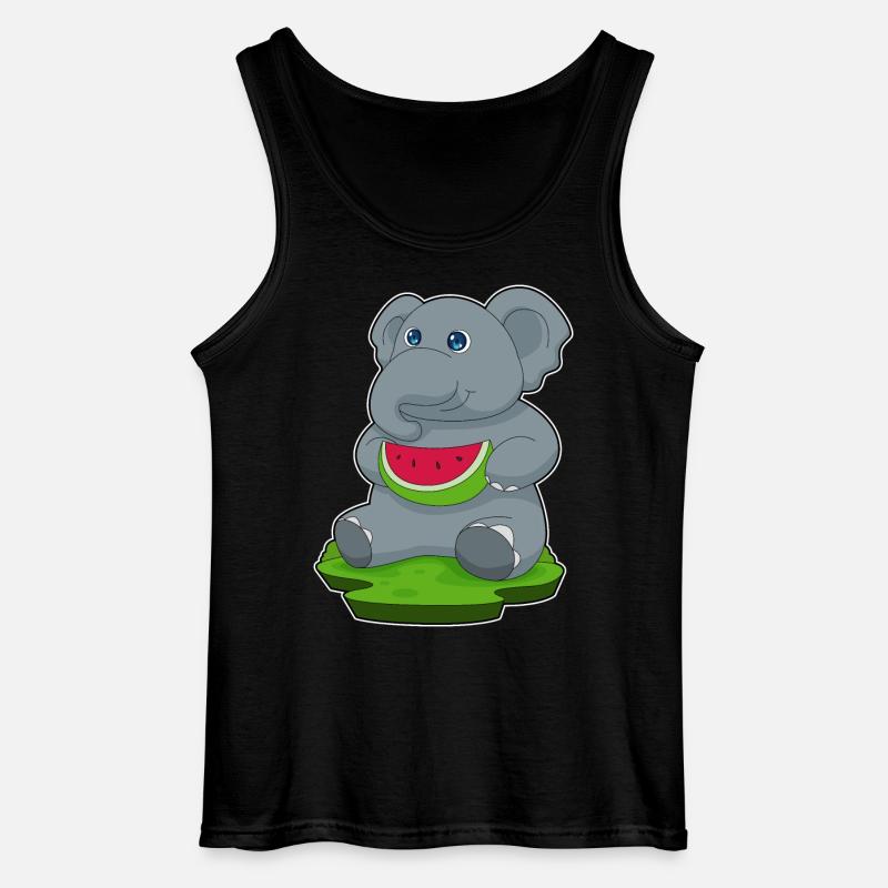 Pastèque éléphant - Débardeur Gildan Homme - noir