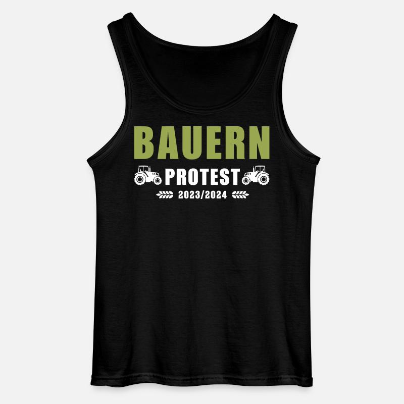 Bauernproteste 2023-2024 - Gildan Männer Tank Top - Schwarz