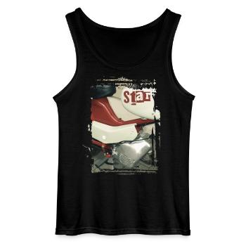 Simson Star - Gildan Männer Tank Top - Schwarz - Vorne - AI Model Male 185 dark (185cm)