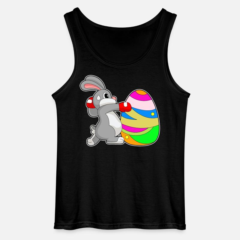 Bunny Easter Boxes - Gildan Men’s Tank Top - black