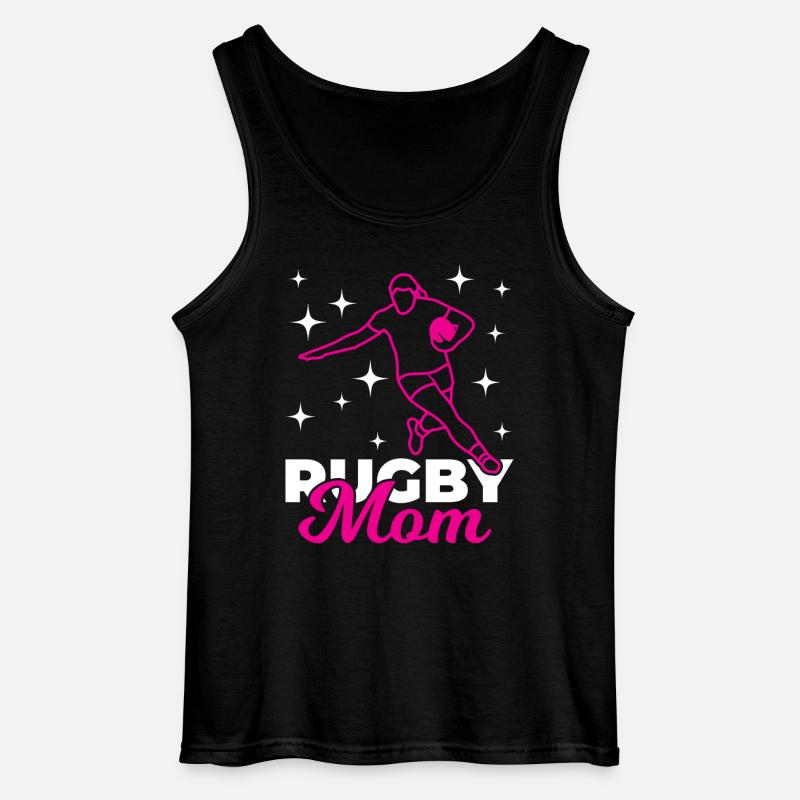 Rugby Mutter - Gildan Männer Tank Top - Schwarz