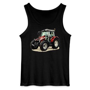 Tracteur - Débardeur Gildan Homme - noir - Devant - AI Model Male 185 dark (185cm)