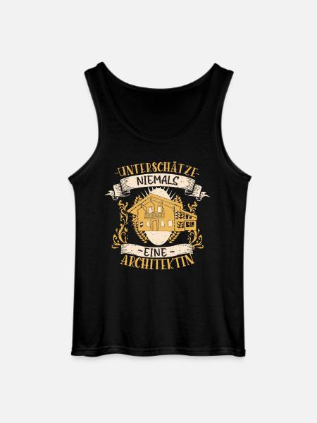 Architektin Beruf Design lustiges Geschenk - Gildan Männer Tank Top - Schwarz