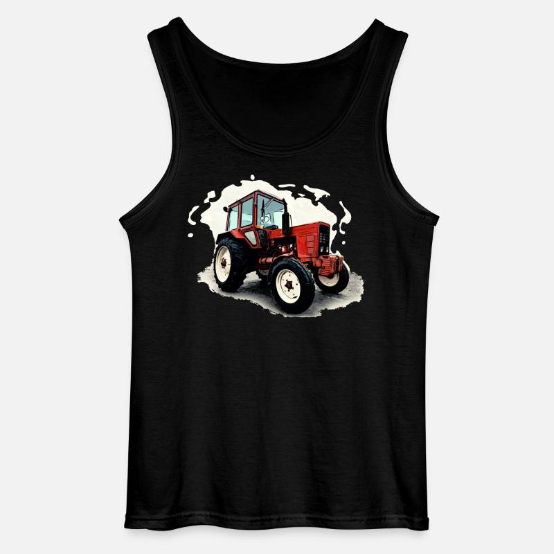 Traktor Belarus MTS 550 - Gildan Männer Tank Top - Schwarz