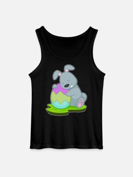 Bunny Easter Easter Egg - Gildan Men’s Tank Top - black