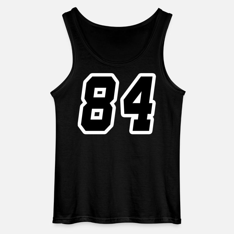 Nummer vierundachtzig 84 - Gildan Männer Tank Top - Schwarz