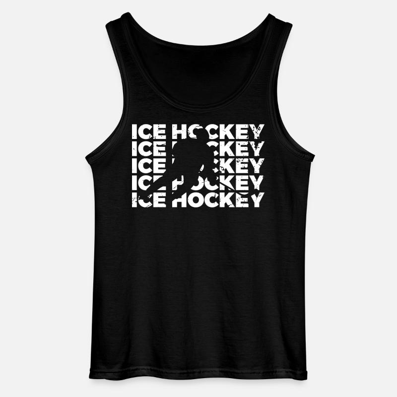 Eishockey - Gildan Männer Tank Top - Schwarz
