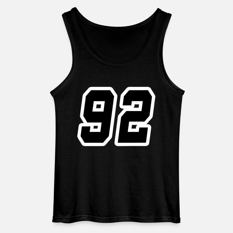 Nummer zweiundneunzig 92 - Gildan Männer Tank Top - Schwarz