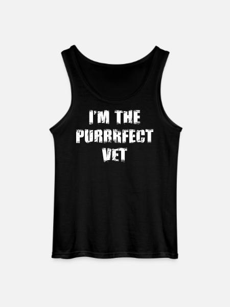Ich bin der perfekte Tierarzt - Gildan Männer Tank Top - Schwarz