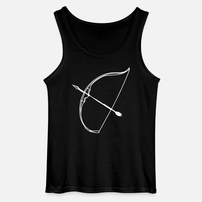 Pfeil und Bogen - Gildan Männer Tank Top - Schwarz
