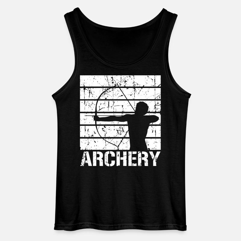 Lustiges Bogenschießen - Gildan Männer Tank Top - Schwarz