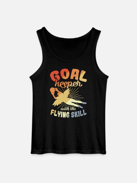 Goalkeeper with flying skills - Gildan Men’s Tank Top - black