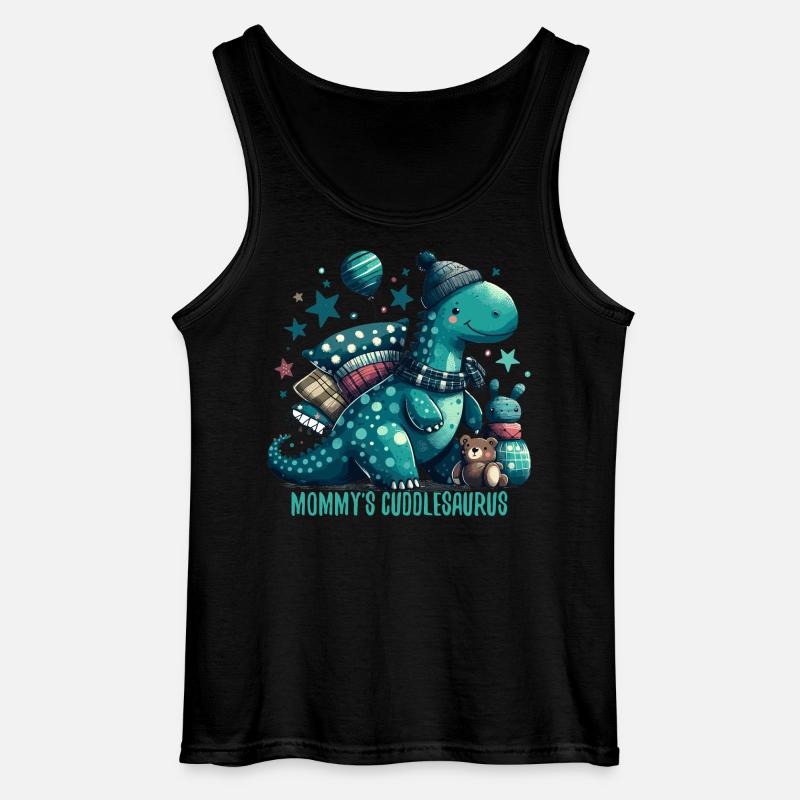 Mommy’s Cuddlesaurus Kuschel-Dinosaurier Geschenk - Gildan Männer Tank Top - Schwarz