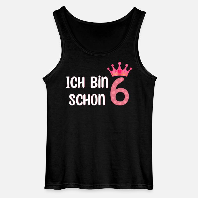 Ich Bin Schon 6 - Gildan Männer Tank Top - Schwarz