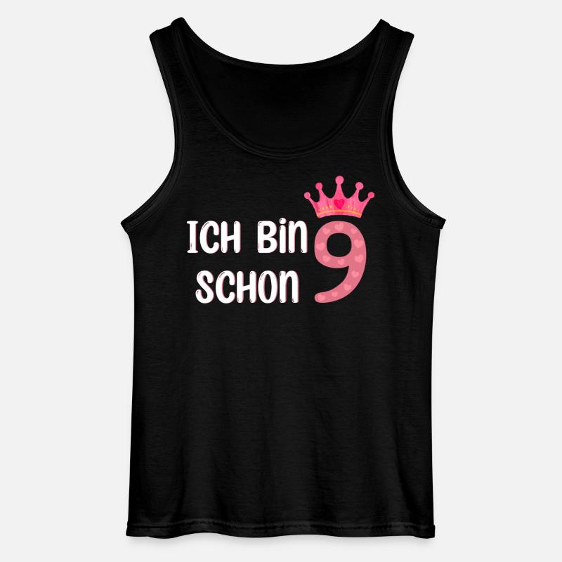 Ich bin schon 9 - Gildan Männer Tank Top - Schwarz