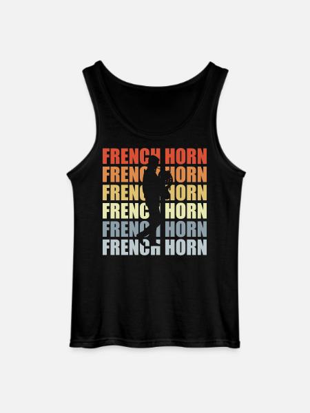 Retro Horn - Gildan Men’s Tank Top - black