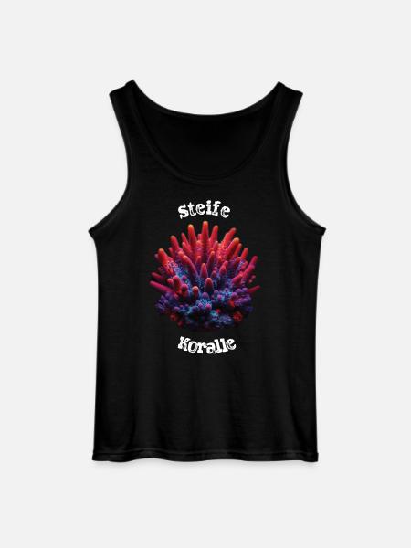 Koralle - Gildan Männer Tank Top - Schwarz