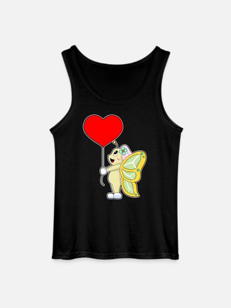 Butterfly Bride Heart Wedding - Gildan Men’s Tank Top - black