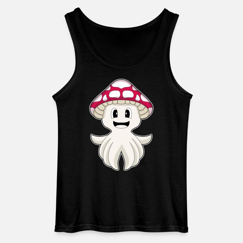 Krake Pilz - Gildan Männer Tank Top - Schwarz