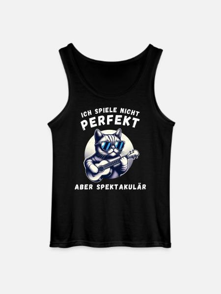 Ich spiele nicht perfekt – spektakulär - Gildan Männer Tank Top - Schwarz