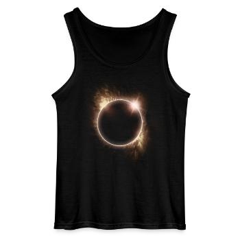 AMATEURS D’ASTRONOMIE DE L’ÉCLIPSE SOLAIRE - Débardeur Gildan Homme - noir - Devant - AI Model Male 185 dark (185cm)