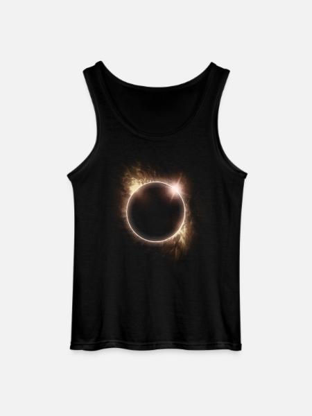SOLAR ECLIPSE ASTRONOMY LOVERS - Gildan Men’s Tank Top - black
