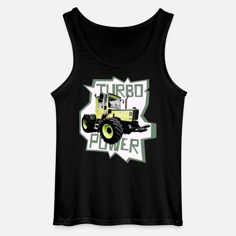 MB trac turbo power traktor - Gildan Männer Tank Top - Schwarz