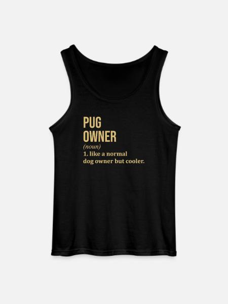 Pug - Gildan Men’s Tank Top - black