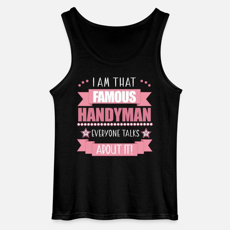 Handwerkerin Beruf Damen Geschenk - Gildan Männer Tank Top - Schwarz