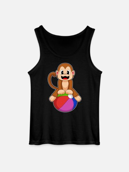 Monkey Workout Gymnastics Fitness - Gildan Men’s Tank Top - black