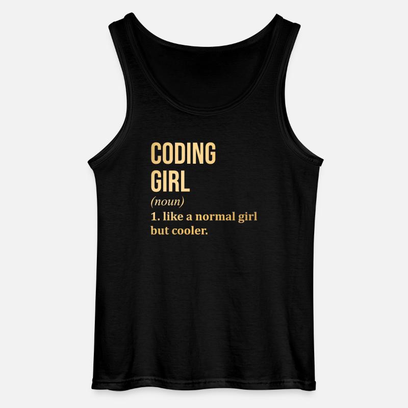 Coding - Gildan Men’s Tank Top - black