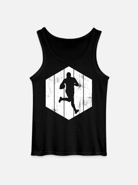Rugby Drawing - Gildan Men’s Tank Top - black